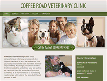 Tablet Screenshot of coffeeroadveterinaryclinic.com